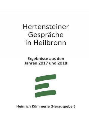 cover image of Hertensteiner Gespräche in Heilbronn